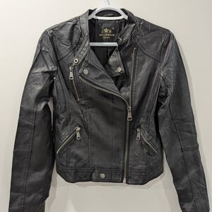 Women's Black Leather Jacket